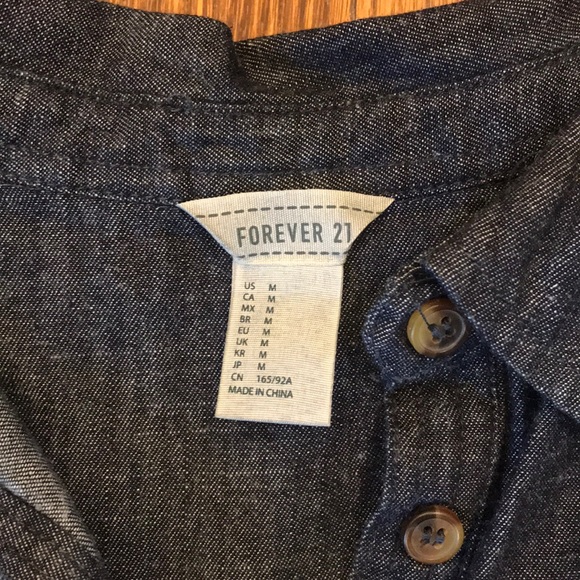 Forever 21 collared blue dress - Picture 2 of 5